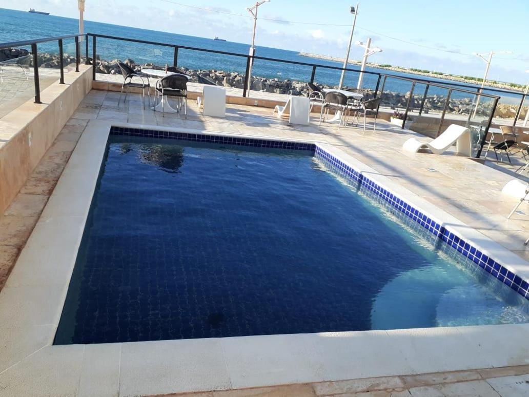605 Flat Mobiliado Com Vista Lateral Mar Na Praia De Iracema Com Ventilador ฟอร์ตาเลซา ภายนอก รูปภาพ
